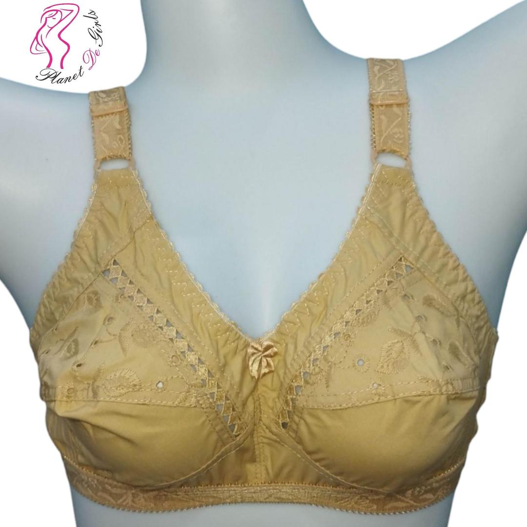 Cotton Embroidered Comfortable And Lightweight Non-Padded Bra