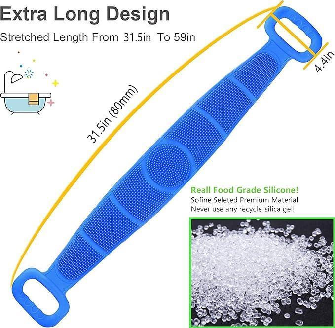 Multicolor Body Wash Belt - 2 Pcs Easy To Clean and Maintain