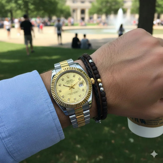 Men's Movement: Quartz, Water Resistance, Chronograph Date, Pull And Push Crown, Pin Buckle Watch