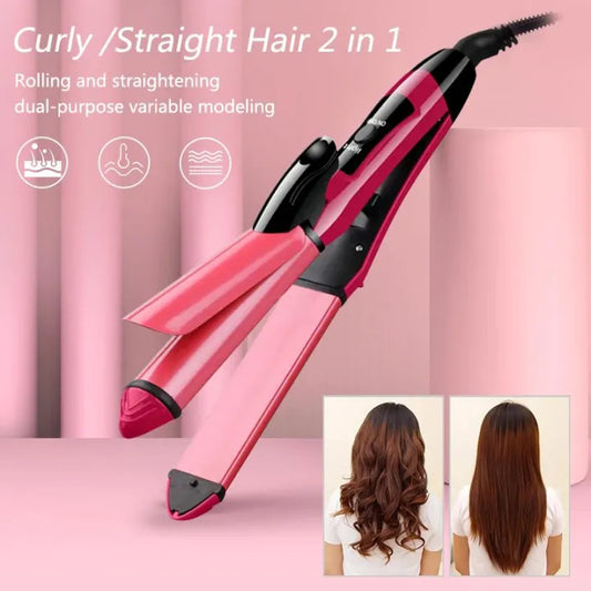 2-in-1 Nova Hair Straightener And Curler