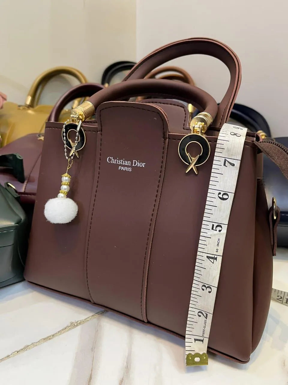 Stylish Women's 3 Pcs Rexine Hand Bag Set - Plain Design