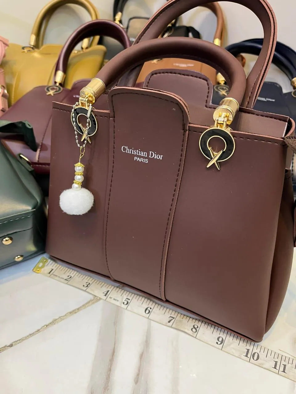 Stylish Women's 3 Pcs Rexine Hand Bag Set - Plain Design