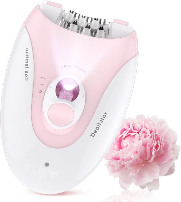 Daling Dl-6032 Cordless Ladies Epilator With 2-speed Adjustment, Painless Hair Removal, Rechargeable, Compact And Easy To Use For Legs, Arms, Underarms