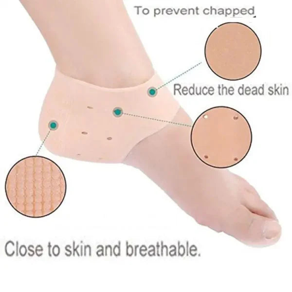 Half Heel Pain Anti-crack Silicone Set – Unisex Anti-crack Pain Relief – 01 Pair