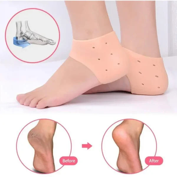 Half Heel Pain Anti-crack Silicone Set – Unisex Anti-crack Pain Relief – 01 Pair