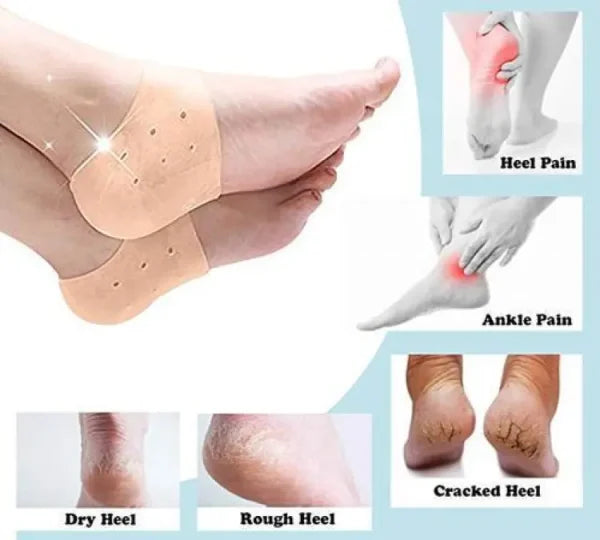 Half Heel Pain Anti-crack Silicone Set – Unisex Anti-crack Pain Relief – 01 Pair