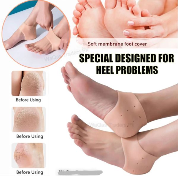 Half Heel Pain Anti-crack Silicone Set – Unisex Anti-crack Pain Relief – 01 Pair