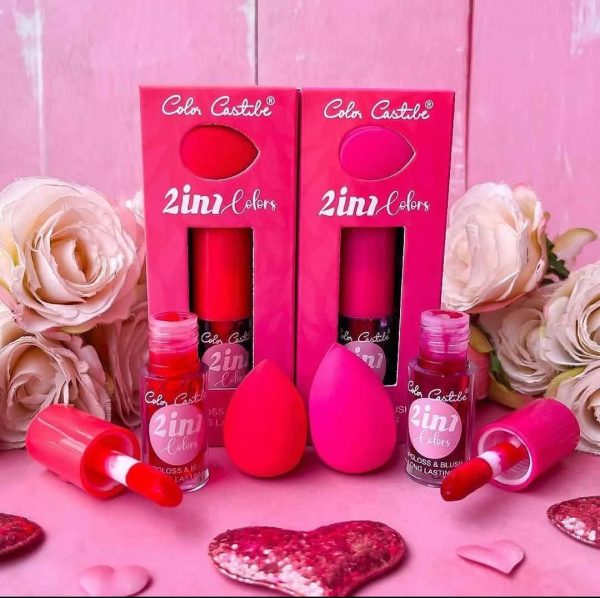 Moccallure Professio2 In 1 Makeup Deal – Color Castile Lip Gloss & Blush | Liquid Beauty Combo | Long-lasting Radiance | Dual-use Magicnal 18-colors Lipstick Kit – Long-lasting, Hydrating & Compact | Unisex Makeup Set (copy)