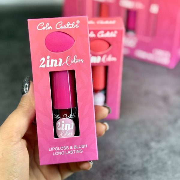 Moccallure Professio2 In 1 Makeup Deal – Color Castile Lip Gloss & Blush | Liquid Beauty Combo | Long-lasting Radiance | Dual-use Magicnal 18-colors Lipstick Kit – Long-lasting, Hydrating & Compact | Unisex Makeup Set (copy)