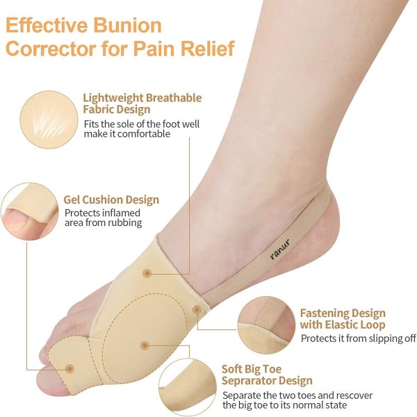 Smart Care Bunion Support Foot Mate Correction Socks Toes Separator Feet Care